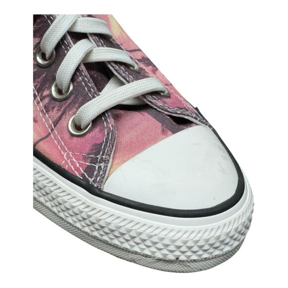 Converse Chuck Taylor High Top Men 7 Women 9 Sunset Palms Tree Shoes Classic - Picture 10 of 10